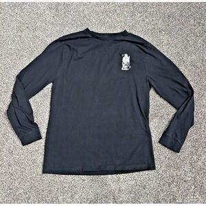 Thirty Single Men Shirt Large Black Reaper King Skull Graphic Crew Neck Tee READ